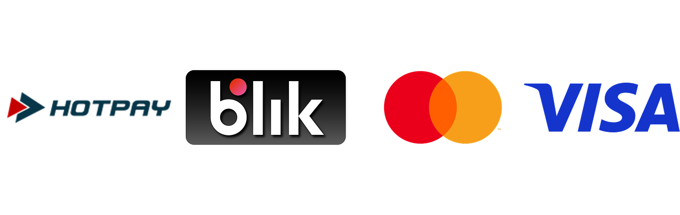 Bezpieczne metody płatności - akceptujemy karty kredytowe, PayPal, BLIK, przelewy bankowe
